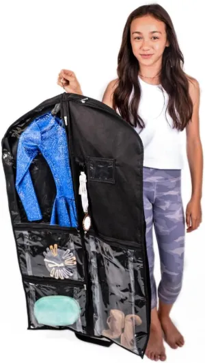 2 pcs 40 in Garment Bag with 28 in Bag with Rack Raven