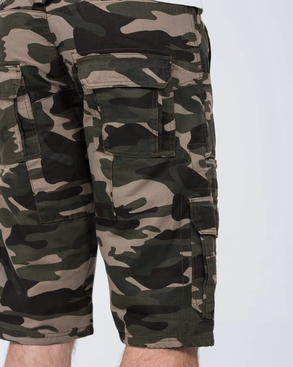 2t Tall Cargo Camo Shorts (khaki)