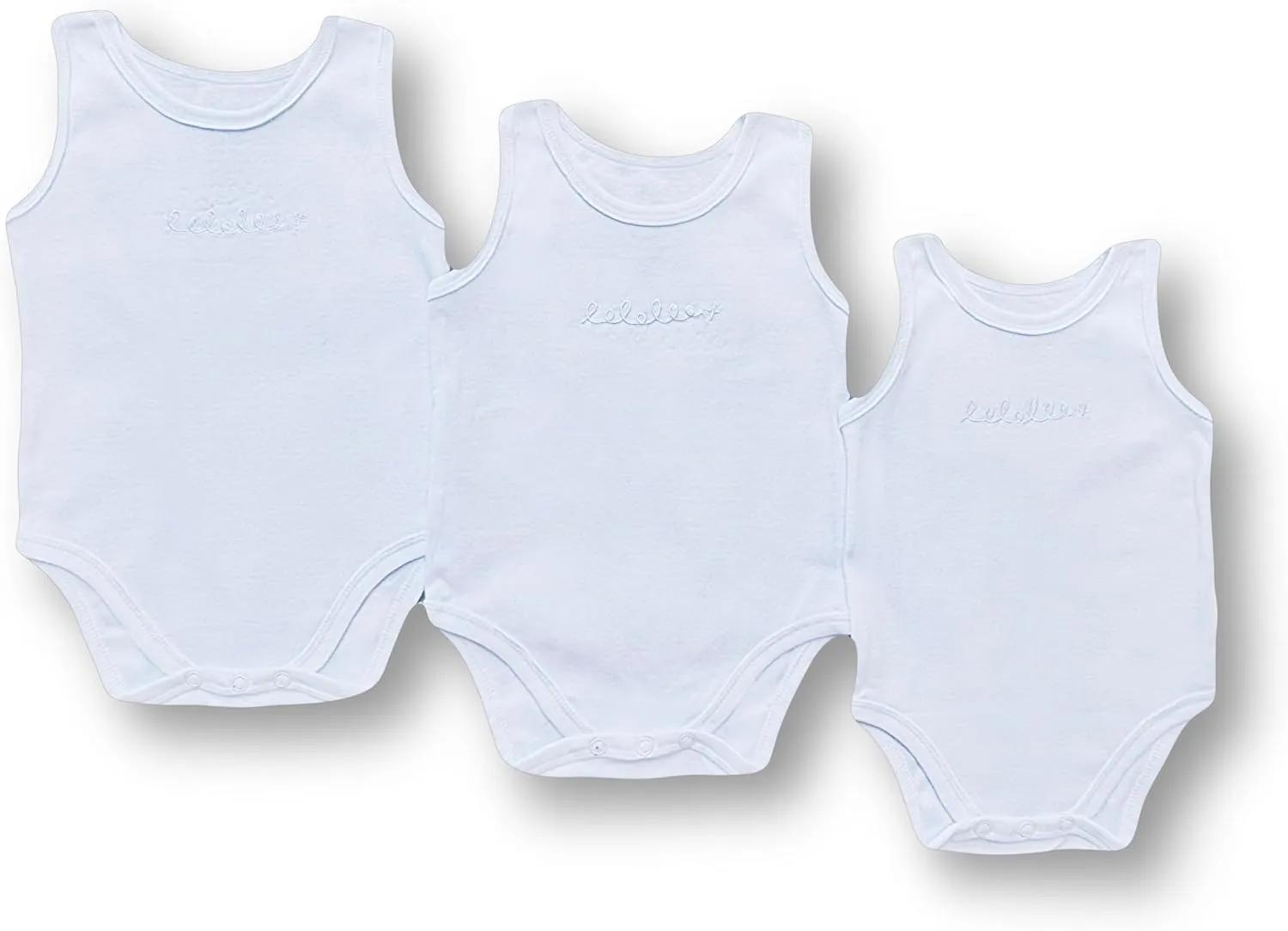 All Navy Cotton Baby Undershirts - Bodysuit for Newborn/Toddler - Lightweight & Breathable - Double Ply Seams, 3-Pack Onesie