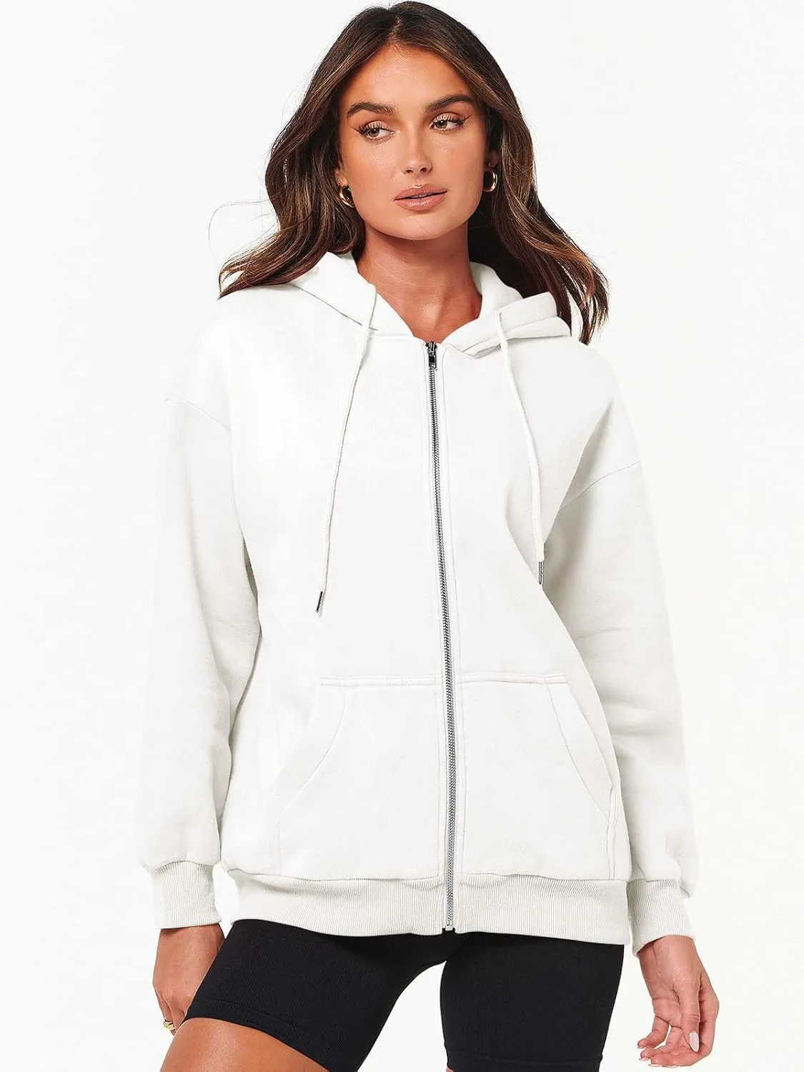ANRABESS Womens Zip Up Hoodies Long Sleeve Oversized Sweatshirts Fleece Y2K Jacket Pockets 2025 Fall Outfits Fashion Clothes