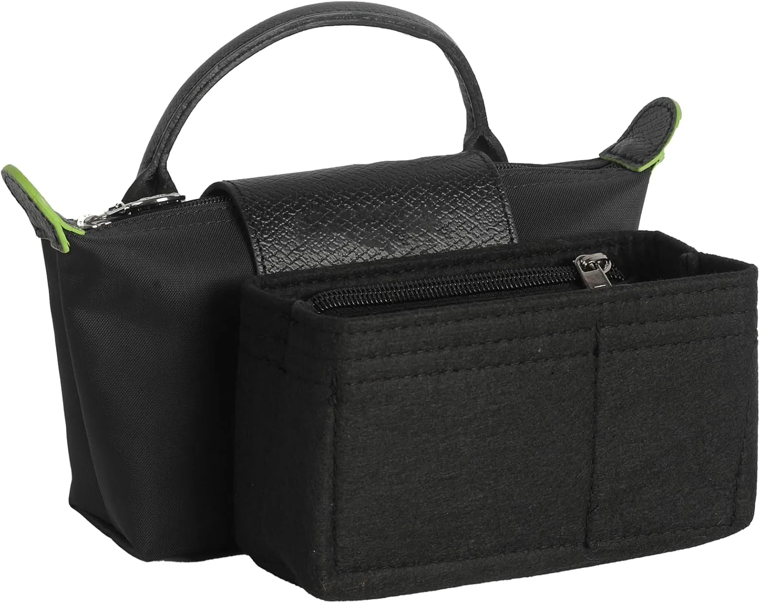 Bag Organizer Insert for Tote Bag, Felt Purse Organizer Handbag Backpack Compatible with Longchamp, Le Pliage, LV, Coach