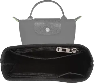 Bag Organizer Insert for Tote Bag, Felt Purse Organizer Handbag Backpack Compatible with Longchamp, Le Pliage, LV, Coach