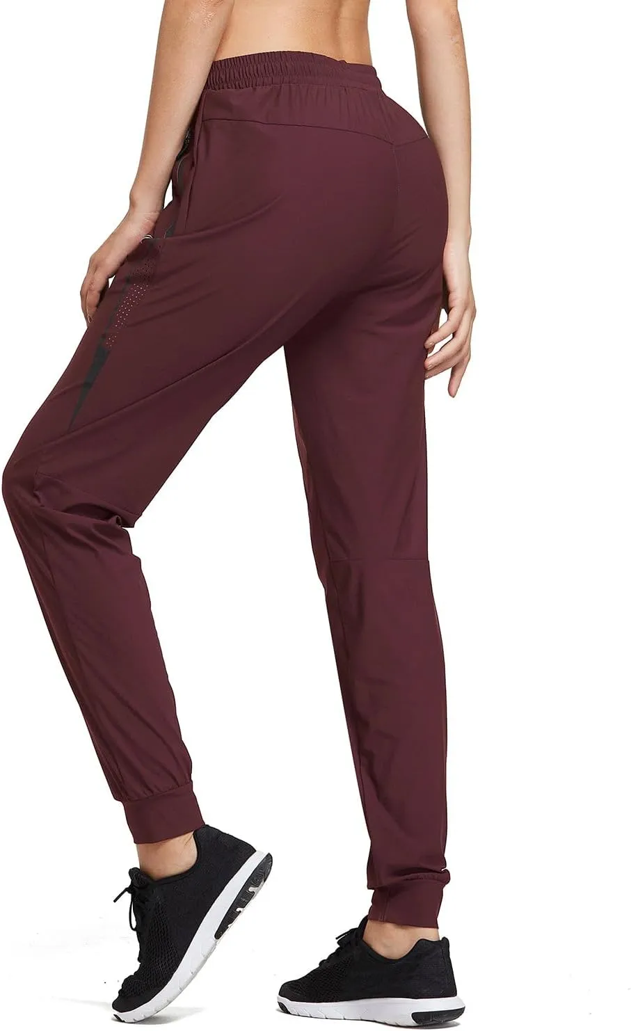baleaf Women's Joggers Running Hiking Pants Lightweight Quick Dry Athletic Travel Workout with Zipper Pockets