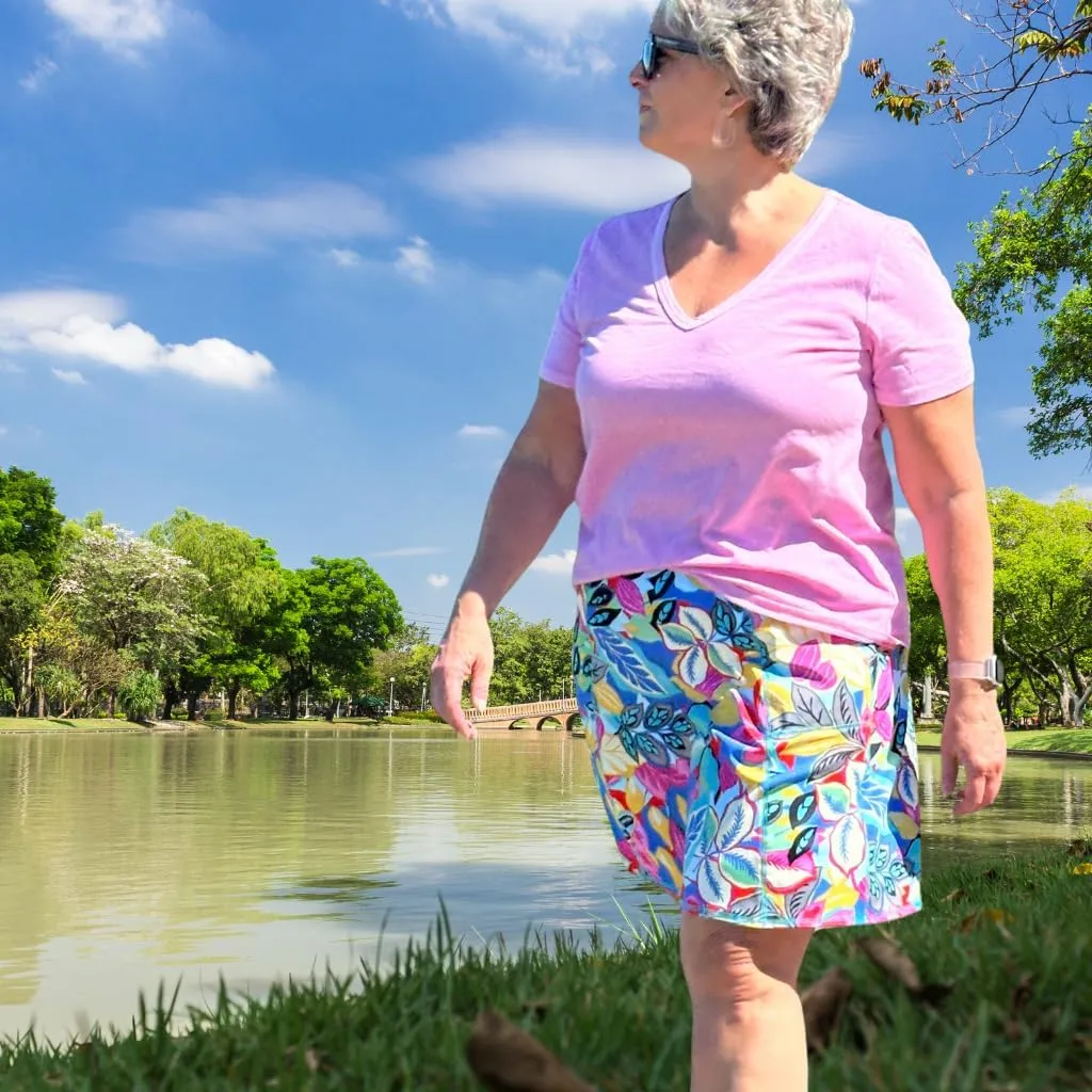 BANDI Pocketed Skirt - Women's Everyday Skirt with Pockets, UPF 50, 4-Way Stretch, Lightweight, Wrinkle-Free  Made in USA