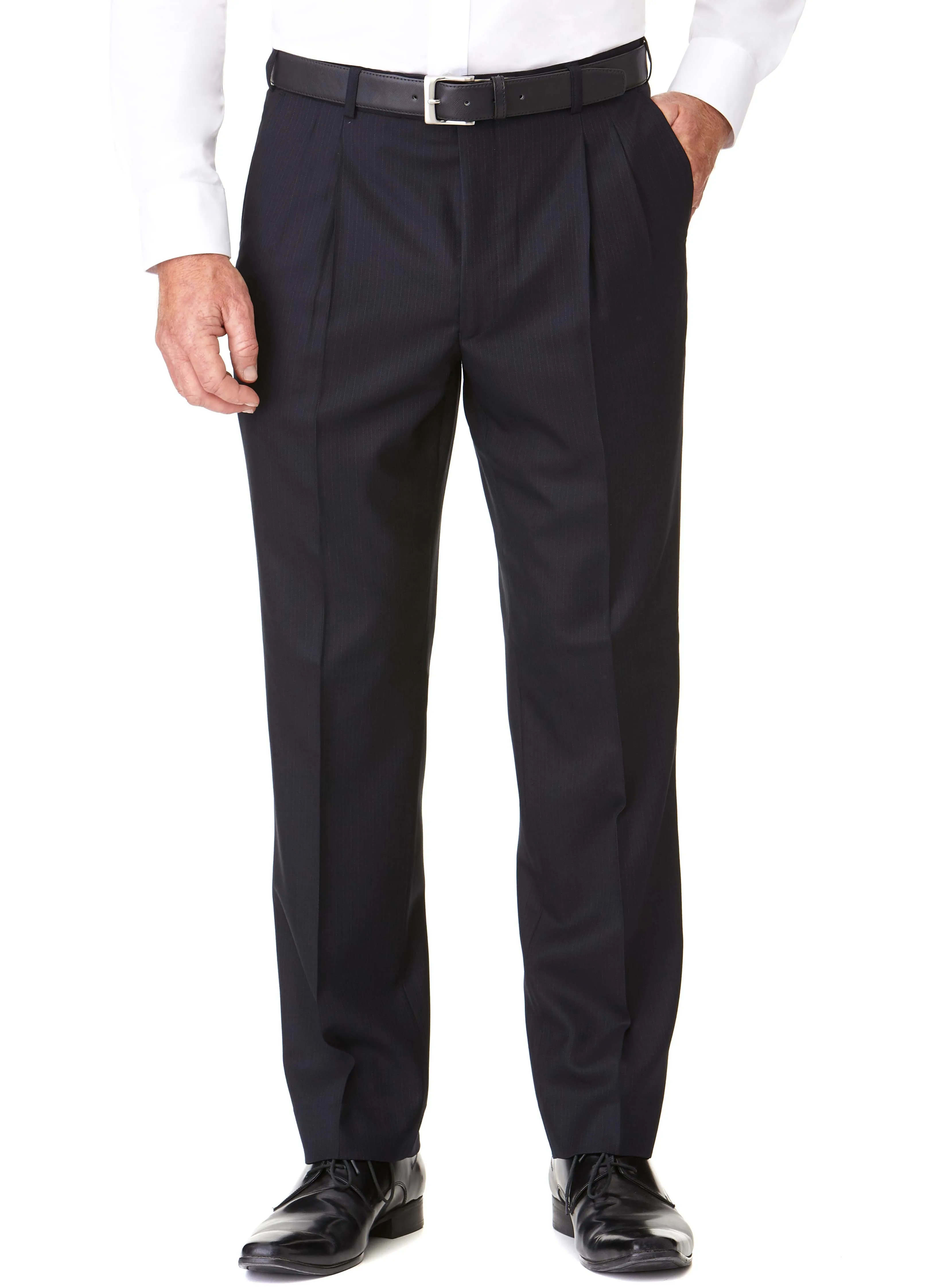 BANYAN PLEATED TROUSER - NAVY