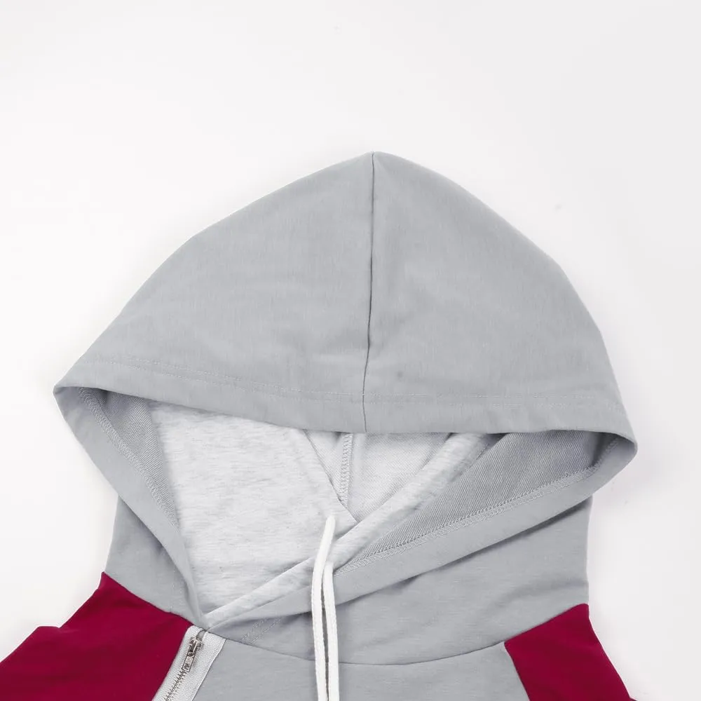 Barlver Women's Casual Hoodies Long Sleeve Sweatshirts Cowl Neck Drawstring Hooded Pullover Top with Pockets