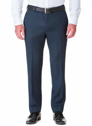 BARWON CONTEMPORARY FIT TROUSER - BLUE BIRDSEYE