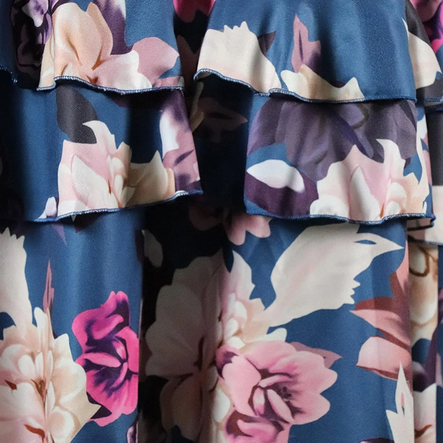 BORAMAX Two Piece Dress for Women Floral Printed Sexy Summer Strap Crop Tops and Maxi Skirt Sets Two Piece Long Maxi Dress