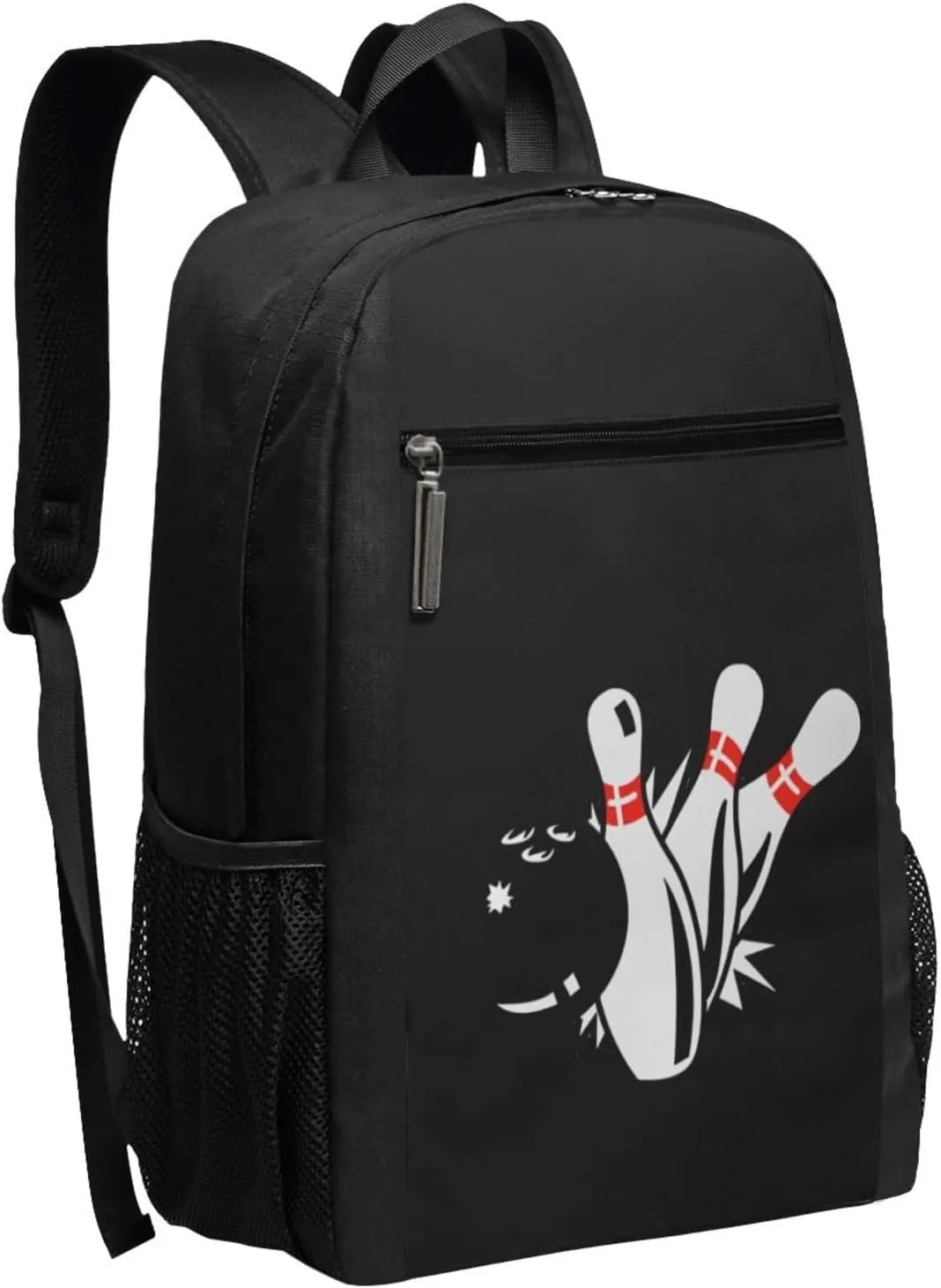 Bowling Sign Backpack 17 Inch For Travel Laptops Backpack