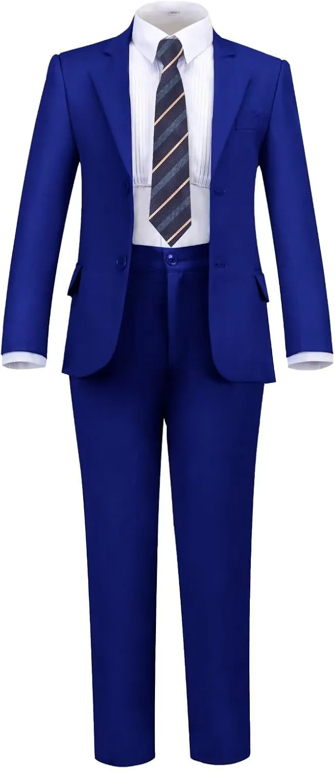 Boys Formal Suit Set Complete Outfit Slim Fit Tuxedo for Boy