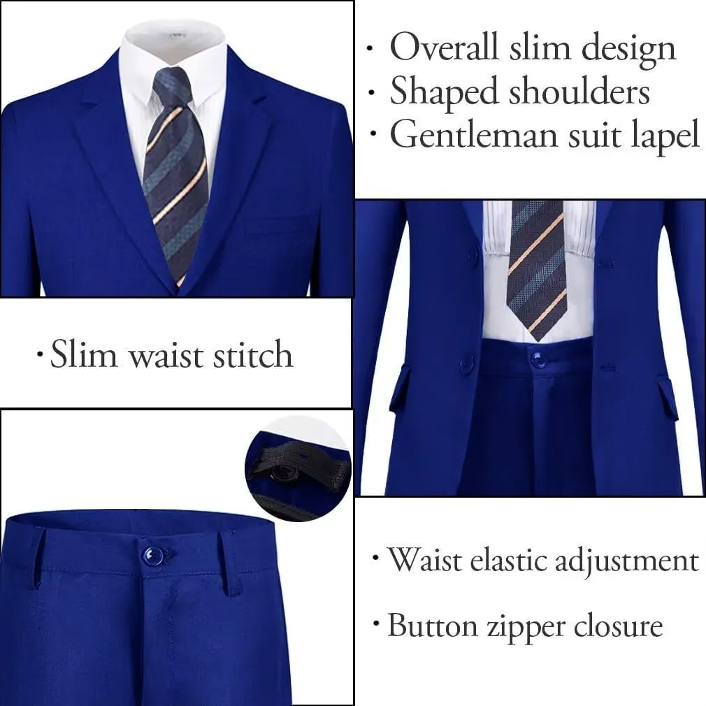 Boys Formal Suit Set Complete Outfit Slim Fit Tuxedo for Boy