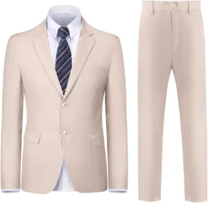 Boys Formal Suit Set Complete Outfit Slim Fit Tuxedo for Boy