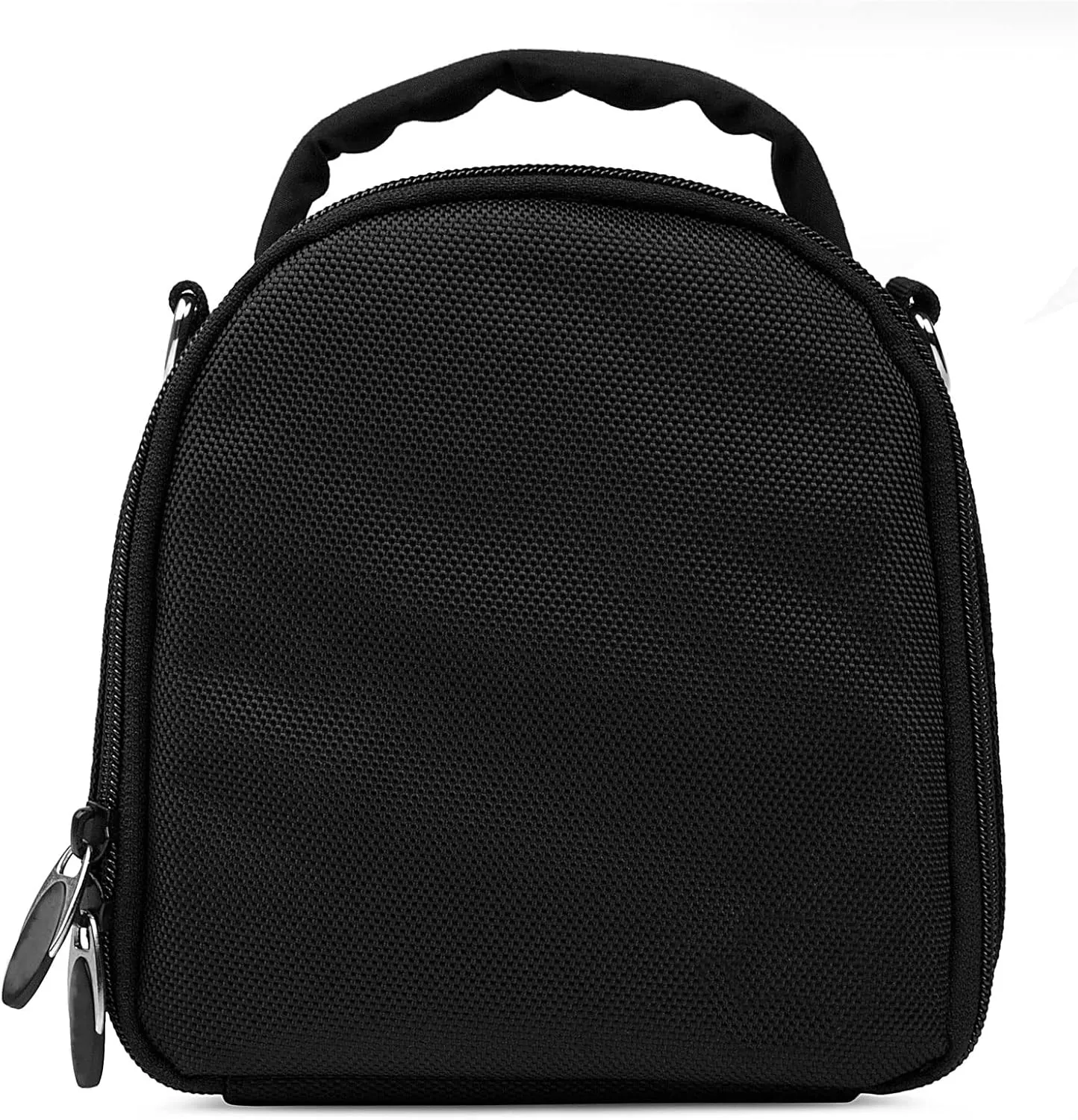 BPC Portable DSLR Camera Bag with Accessory Pocket, Compact Travel Camera Pouch for Camcorders and Gear, Adjustable Shoulder Strap, and Rear Storage (Black)