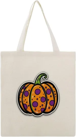 Buffalo Check Halloween Orange And Black The Tote Bag Decorations Reusable Shoulder Tote Bag for Shopping, Gym