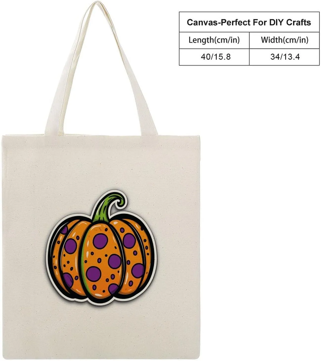 Buffalo Check Halloween Orange And Black The Tote Bag Decorations Reusable Shoulder Tote Bag for Shopping, Gym