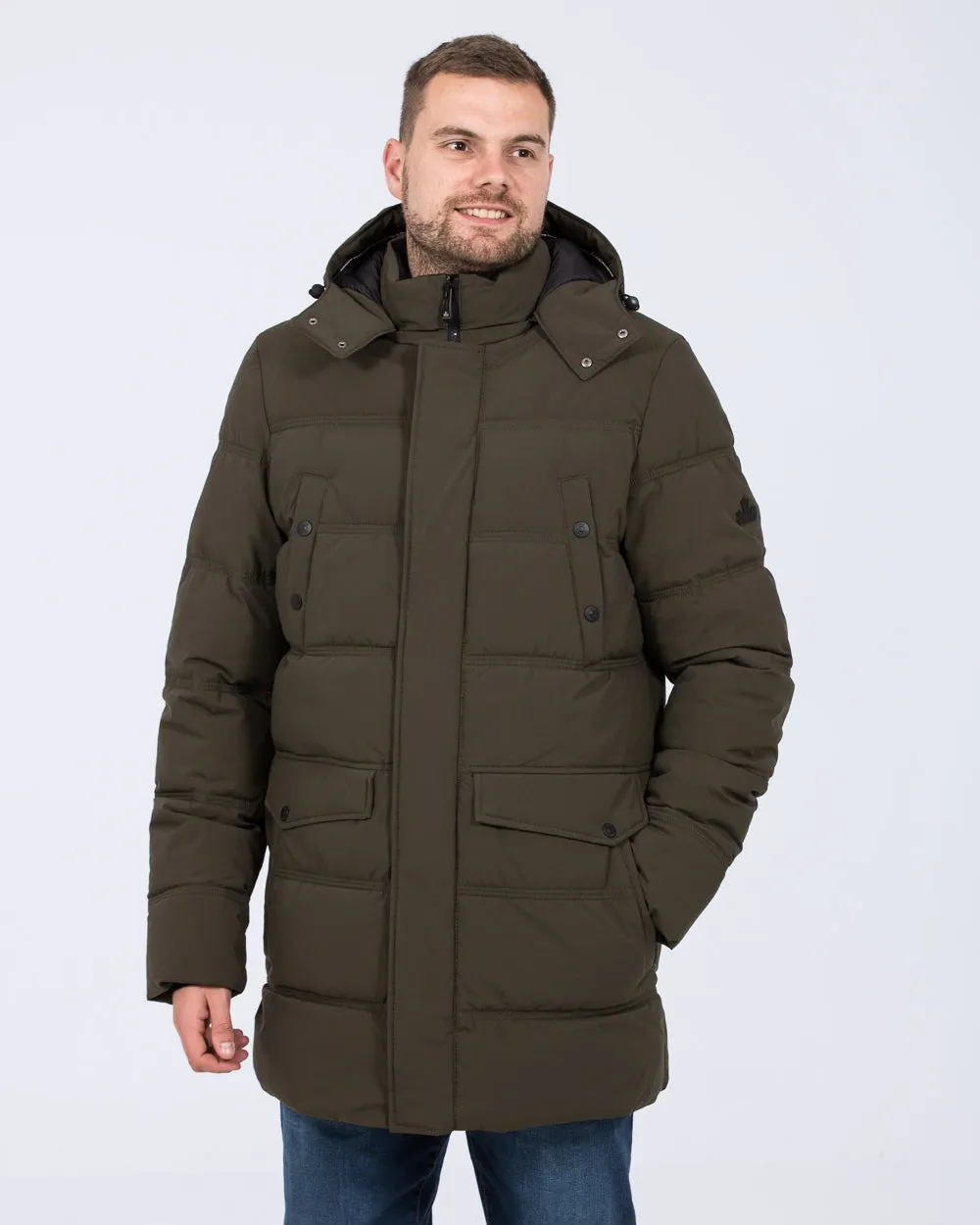 Cabano Tall Waterproof Padded Jacket (olive)