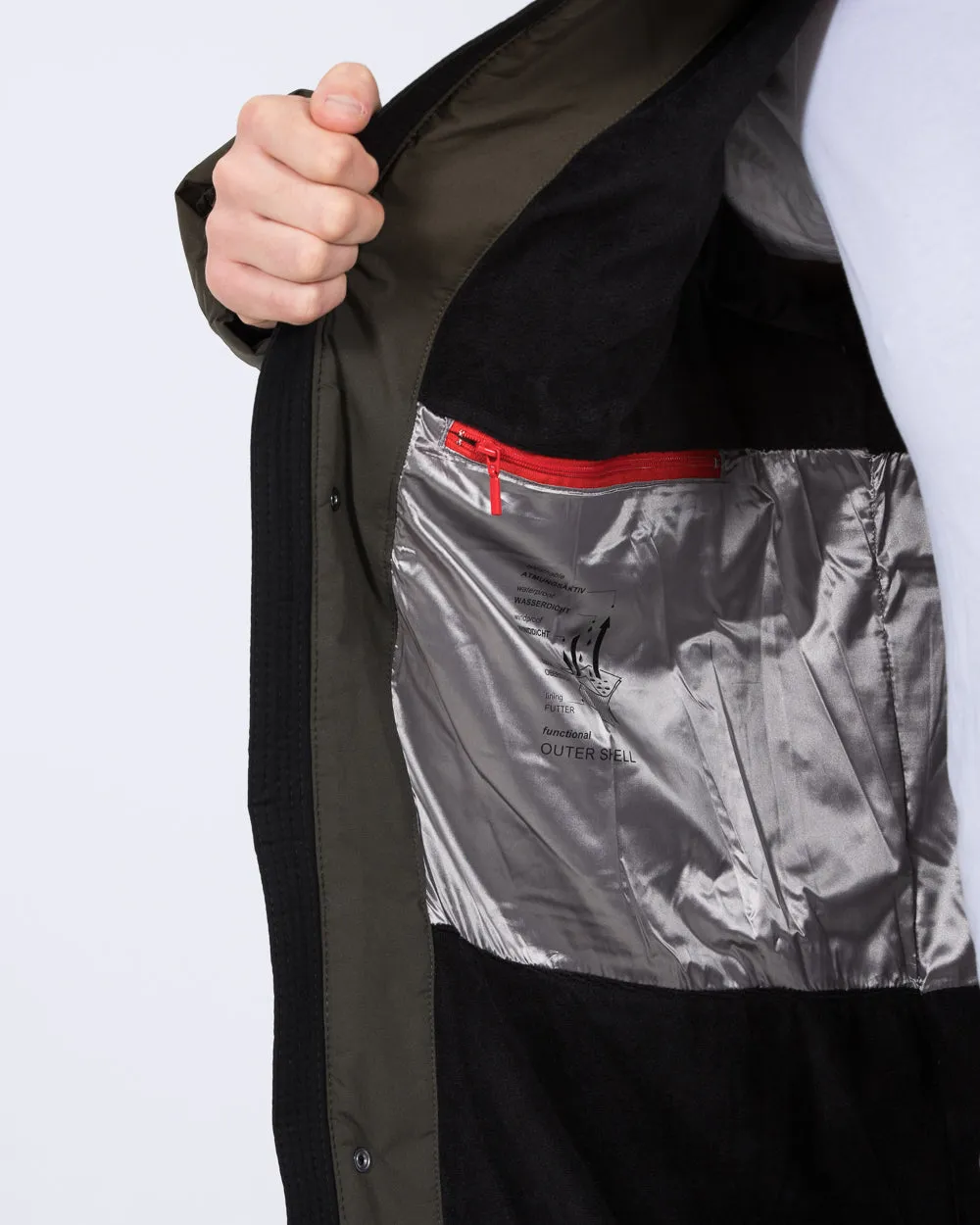 Cabano Tall Waterproof Padded Jacket (olive)