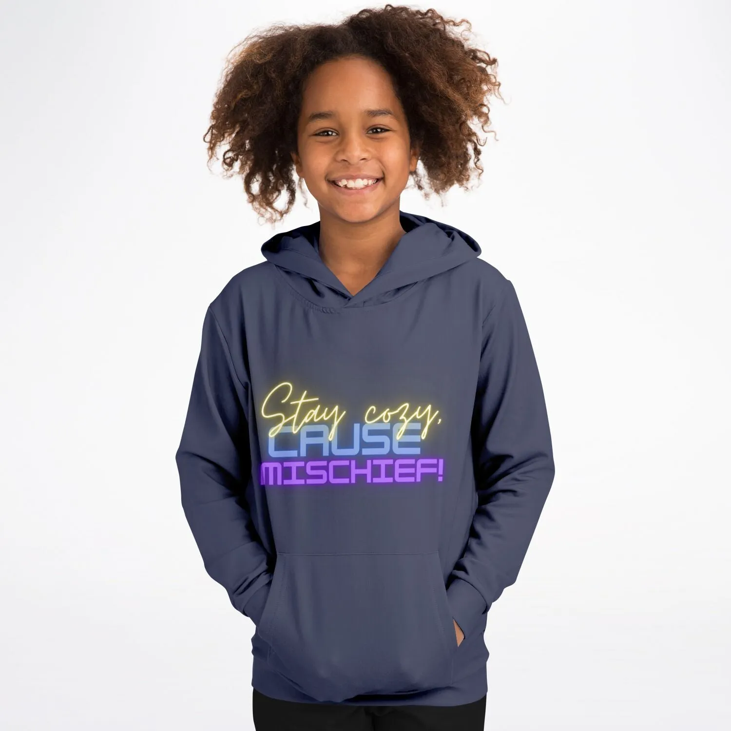 Cause mischief Deep Space Kids Hoodie