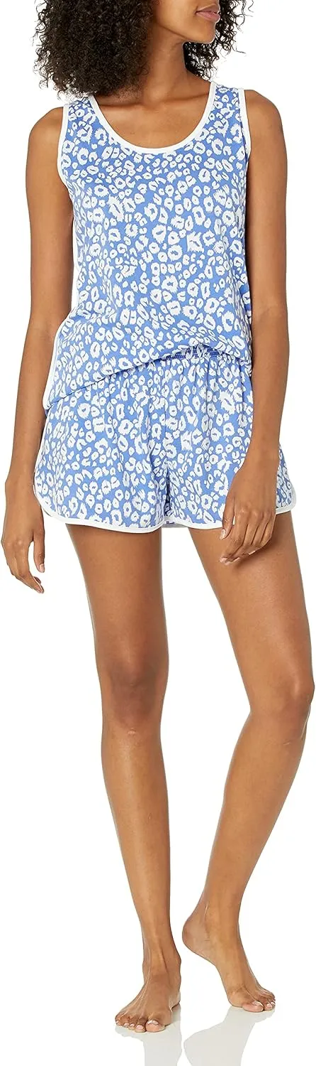 Cosabella Women's Florida Lounge Printed Tank Top & Boxer Set