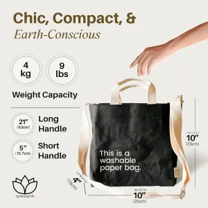 Crossbody Bags for Women & Men - Eco-Friendly Sling Bag & Tote Bag for Women, Lightweight Reusable Travel Bag