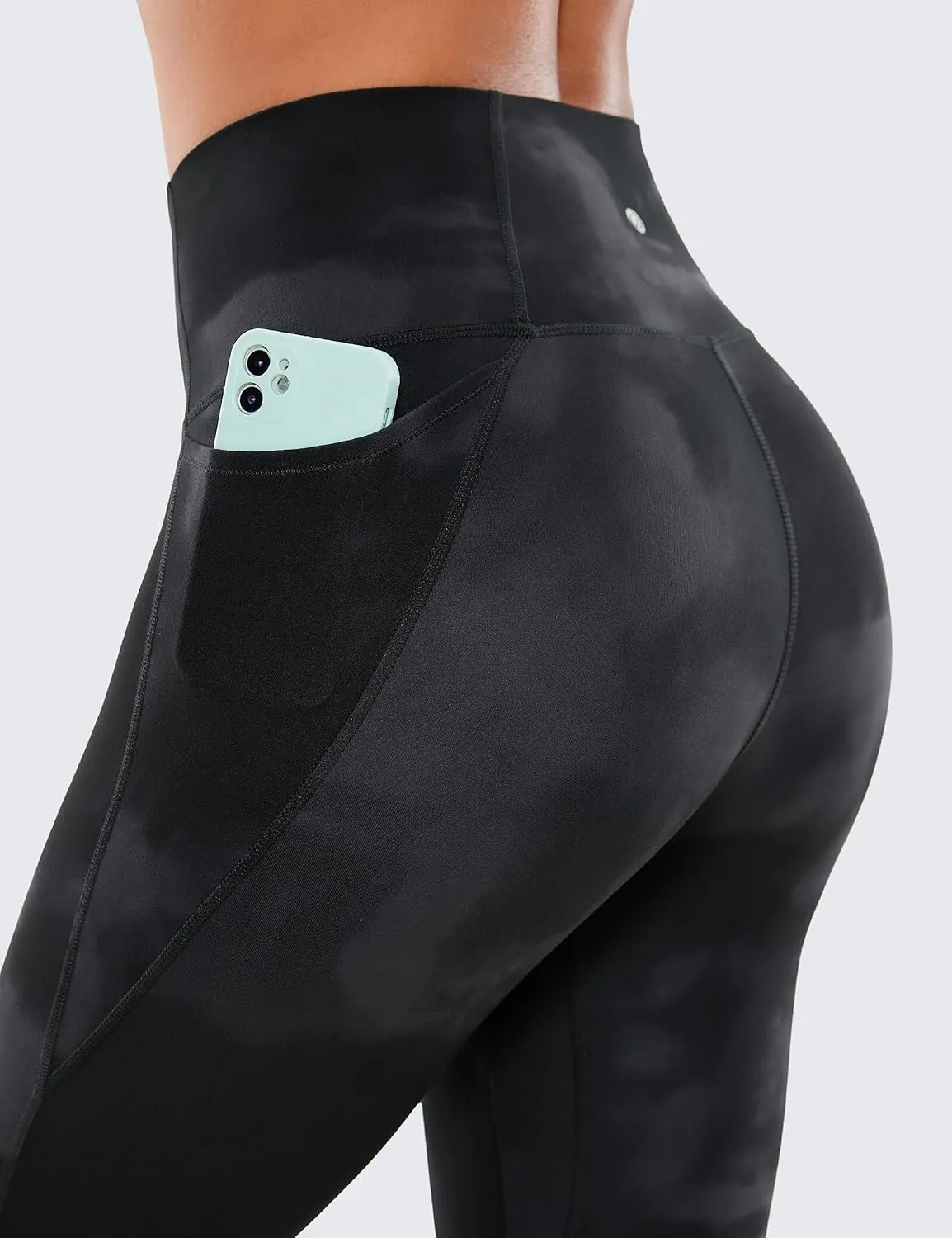 CRZ YOGA Womens Butterluxe Workout Capri Leggings with Pockets 19 Inches - High Waisted Crop Gym Yoga Pants Buttery Soft