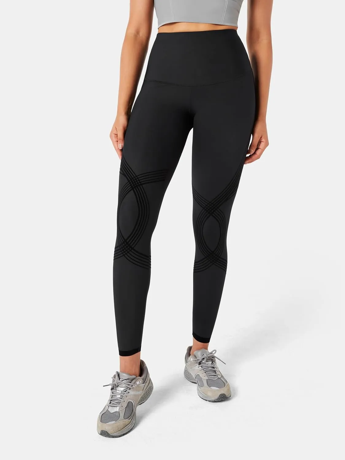 Fanka Compression Body Sculpt Side Pocket Leggings for Women No See Through Reversible Wear High Waisted Yoga Pants Workout