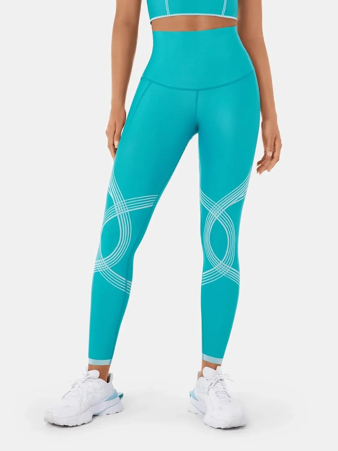 Fanka Compression Body Sculpt Side Pocket Leggings for Women No See Through Reversible Wear High Waisted Yoga Pants Workout