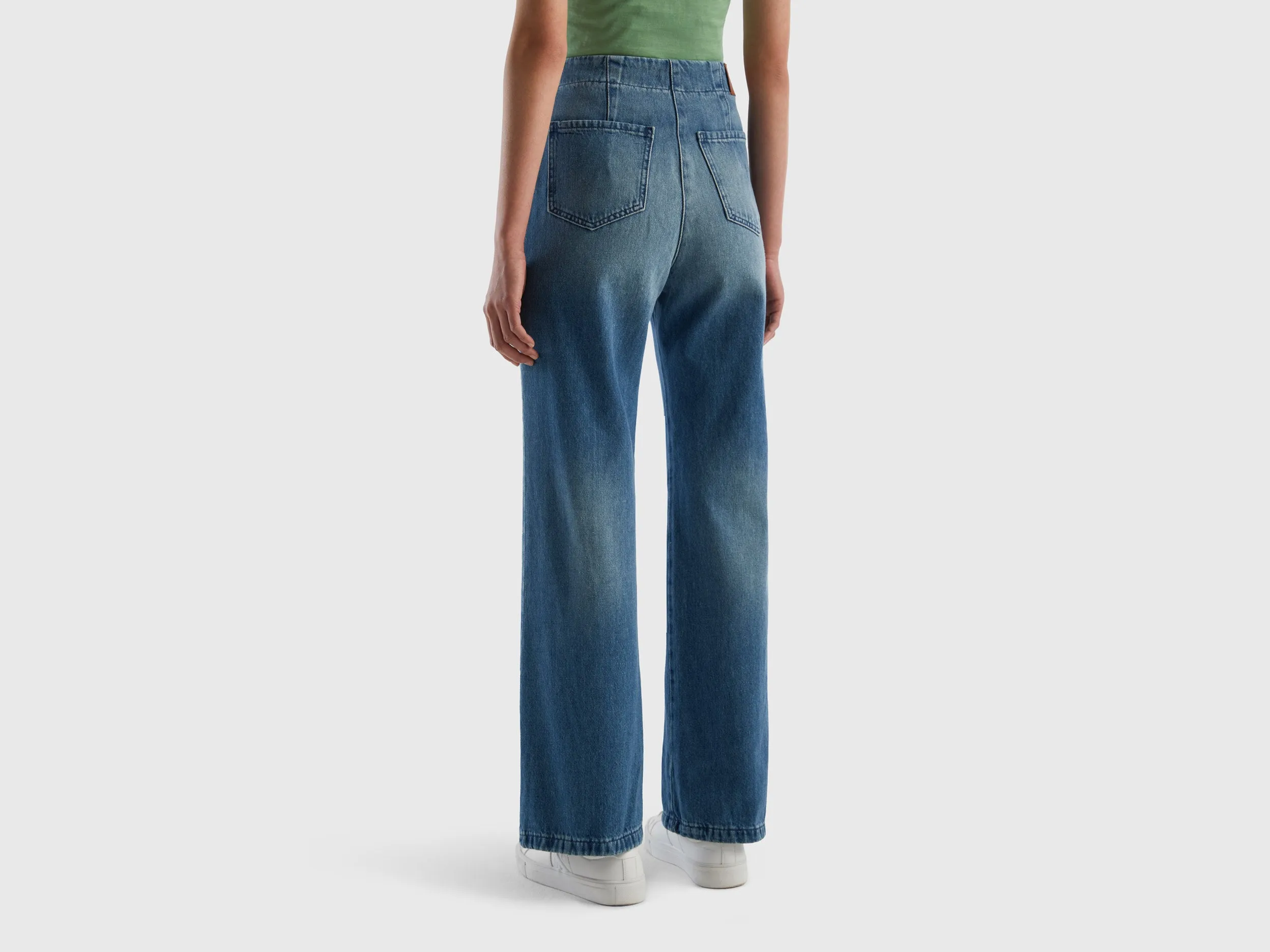 FLARED 100% COTTON JEANS