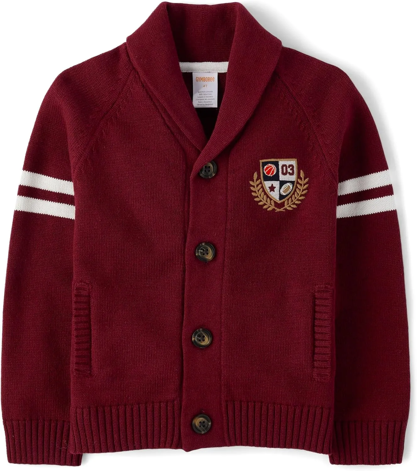 Gymboree Boys' and Toddler Long Sleeve Button Front Cardigan
