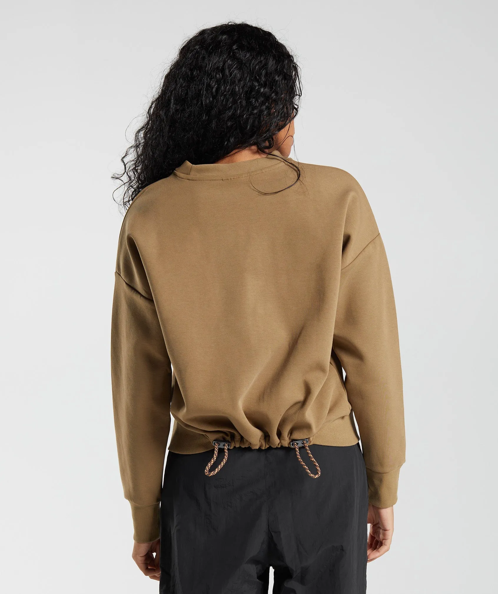 Gymshark Retake Sweat Crew - Puddle Brown