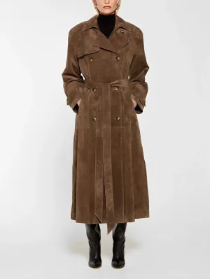 Harlow  Suede Trench Coat