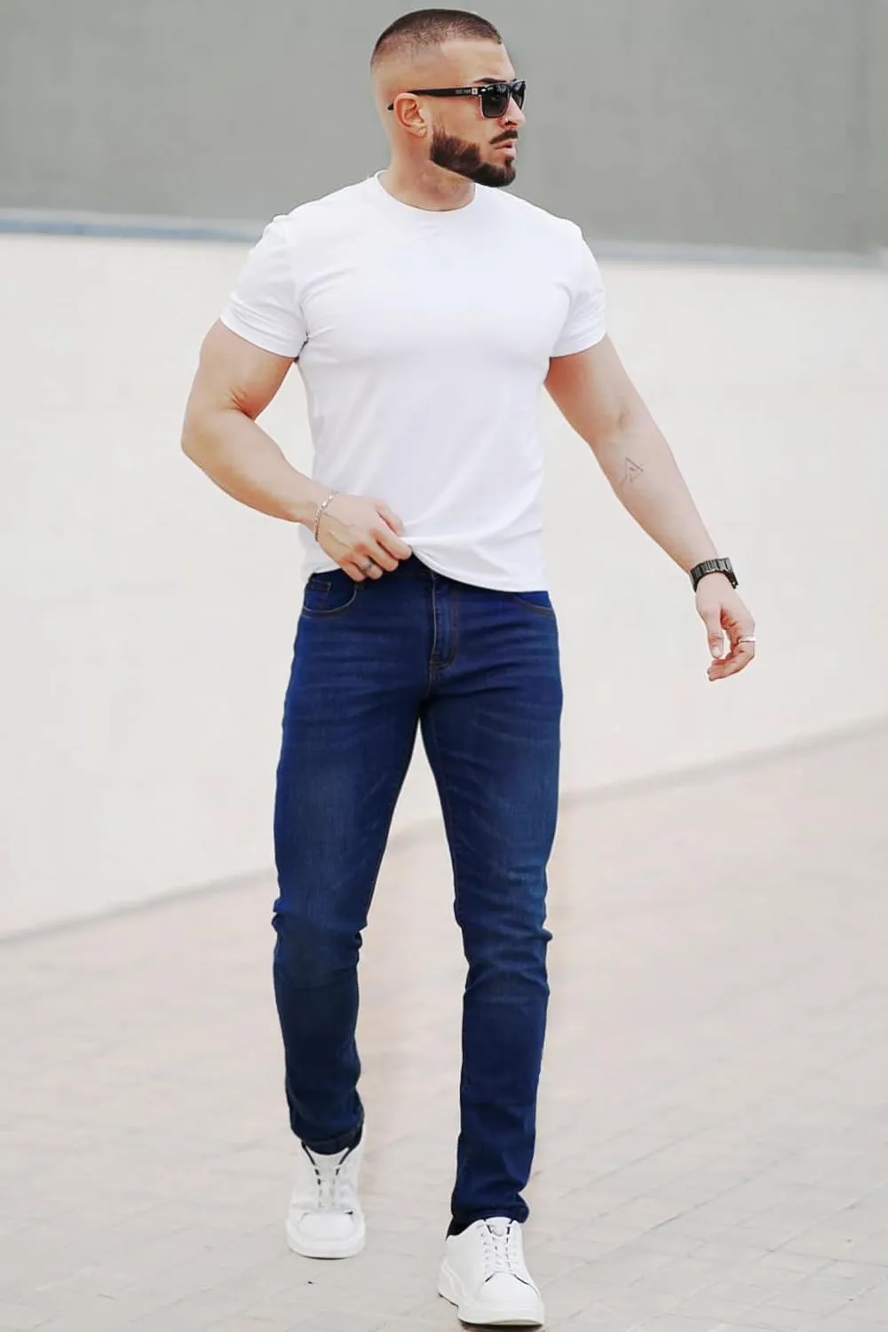 Heyfanee Mens Slim Fit Jeans Skinny Stretchy Denim Pants for Men