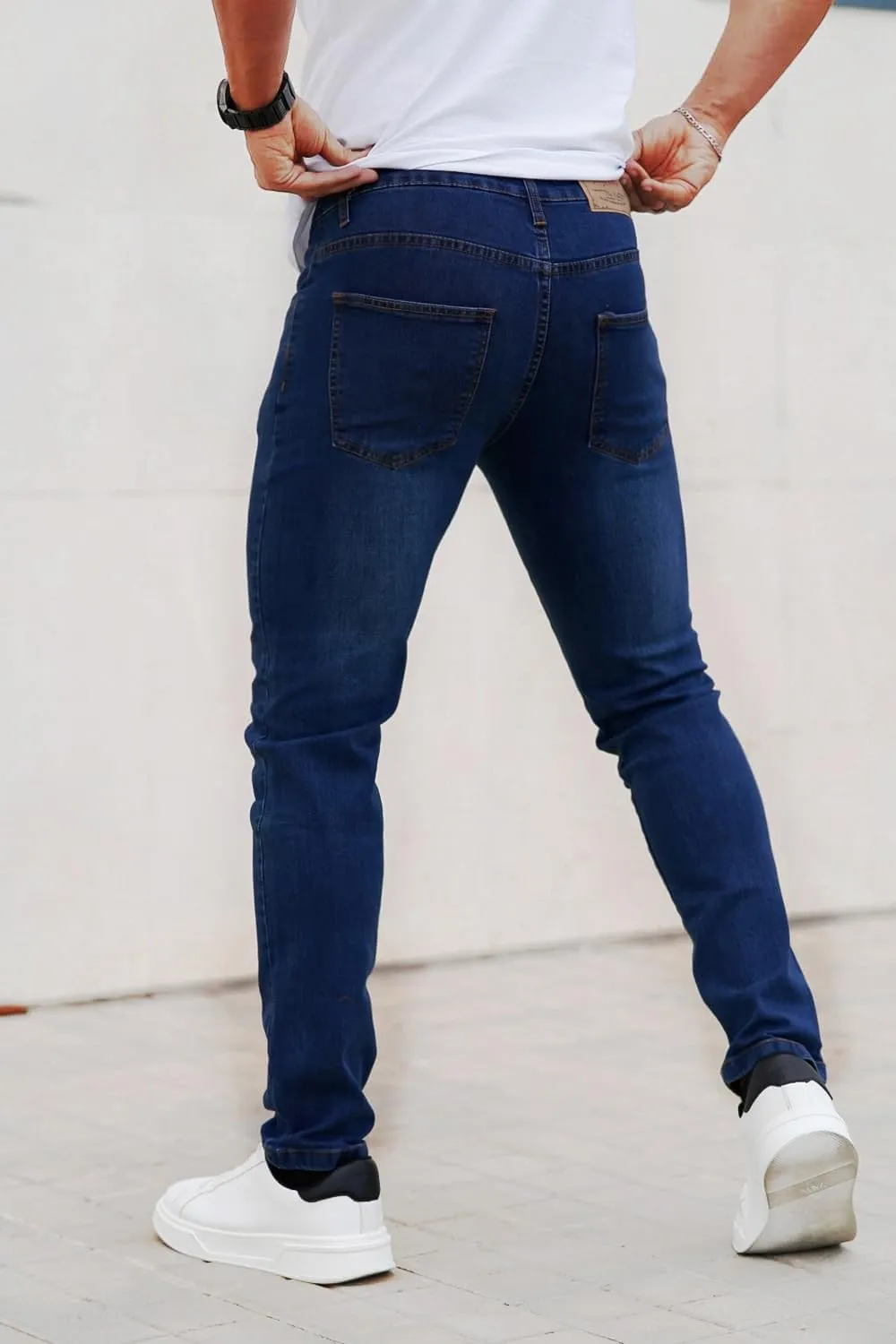 Heyfanee Mens Slim Fit Jeans Skinny Stretchy Denim Pants for Men