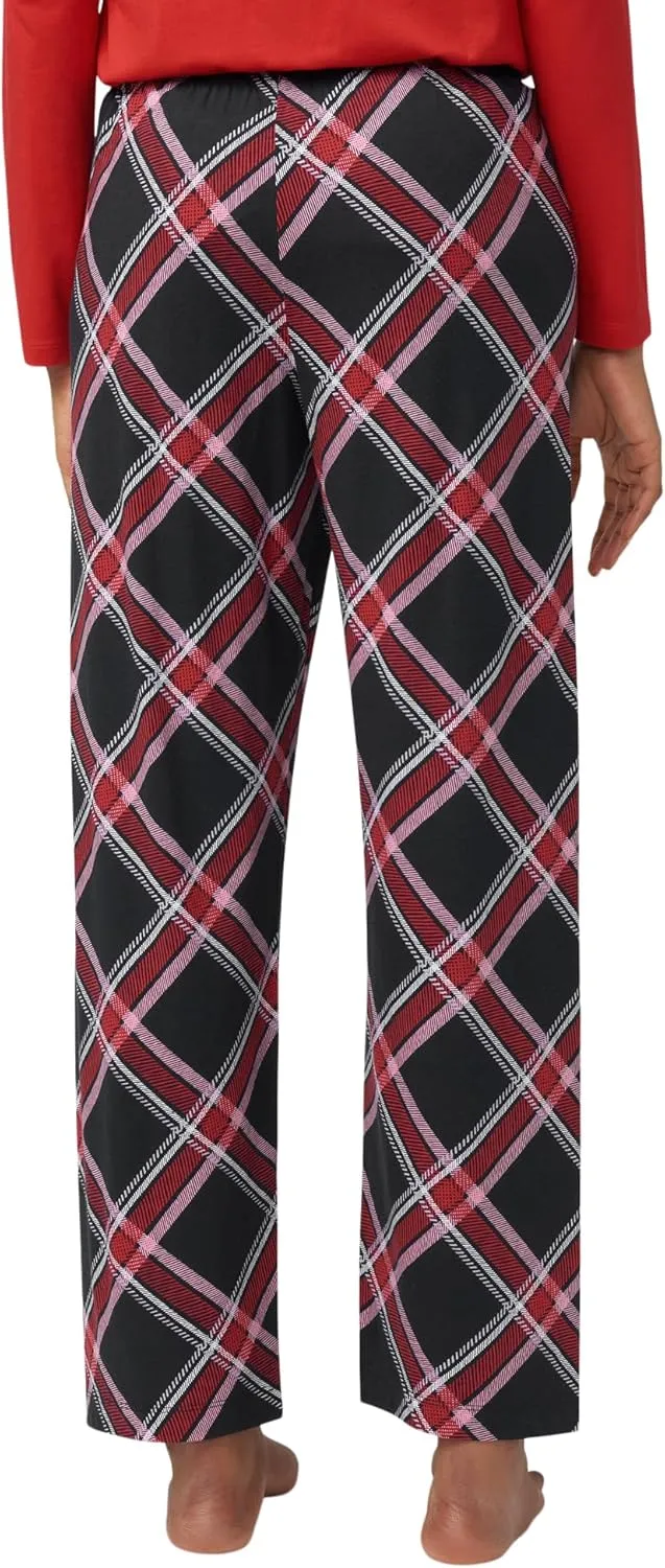 HUE womens Sleep and Lounge Pajama Separates, Christmas and Holiday Collection