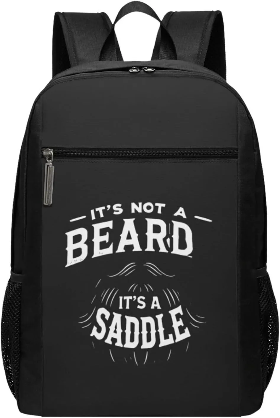 It'S Not A Beard It'S A Saddle Backpack 17 Inch For Travel Laptops Backpack