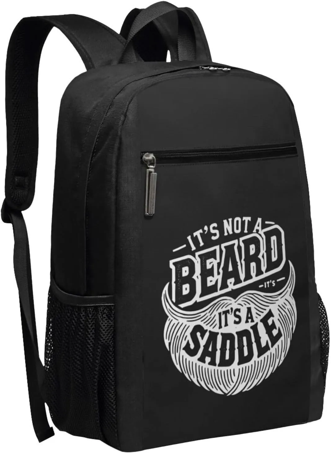 It'S Not A Beard It'S A Saddle Backpack 17 Inch For Travel Laptops Backpack