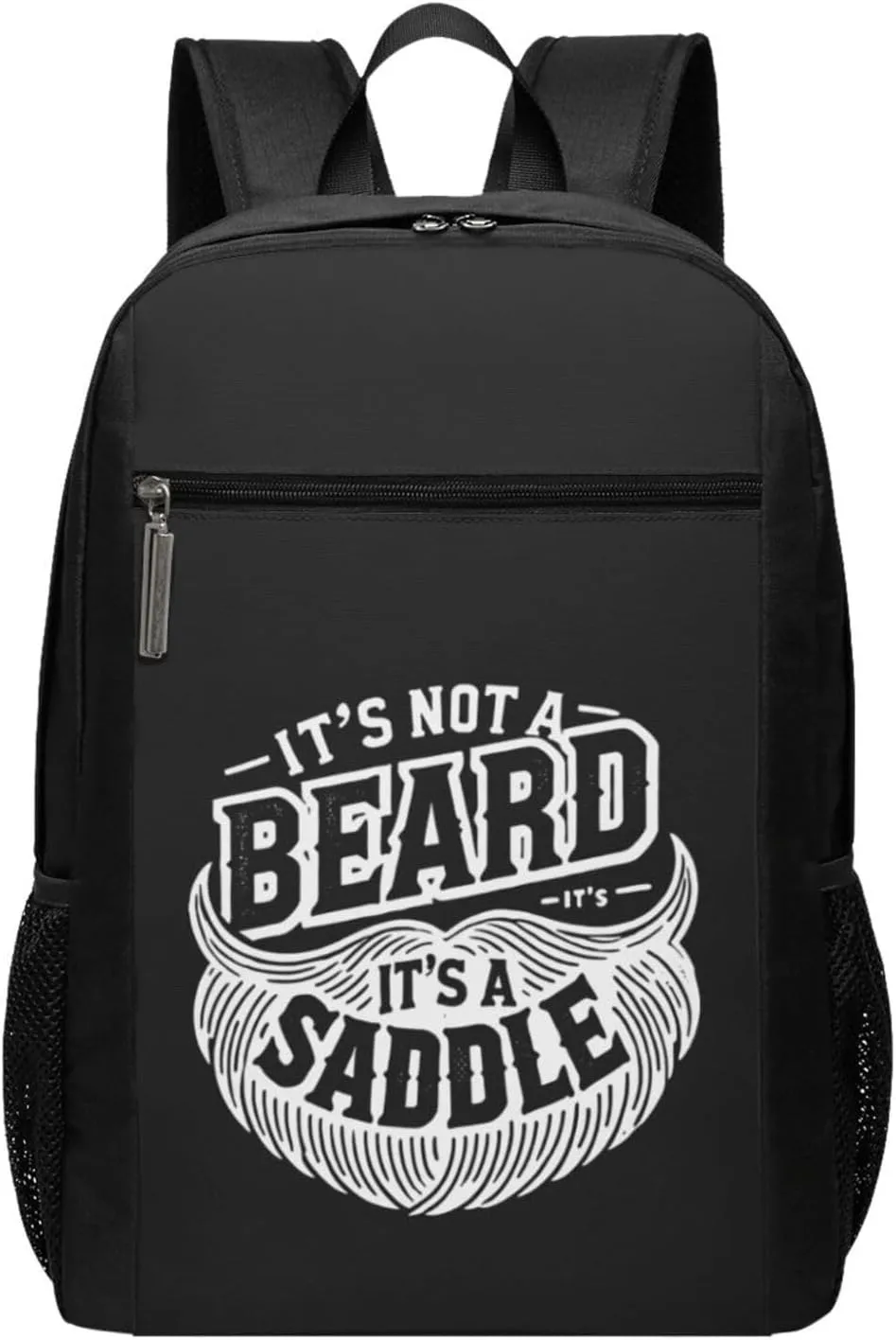 It'S Not A Beard It'S A Saddle Backpack 17 Inch For Travel Laptops Backpack