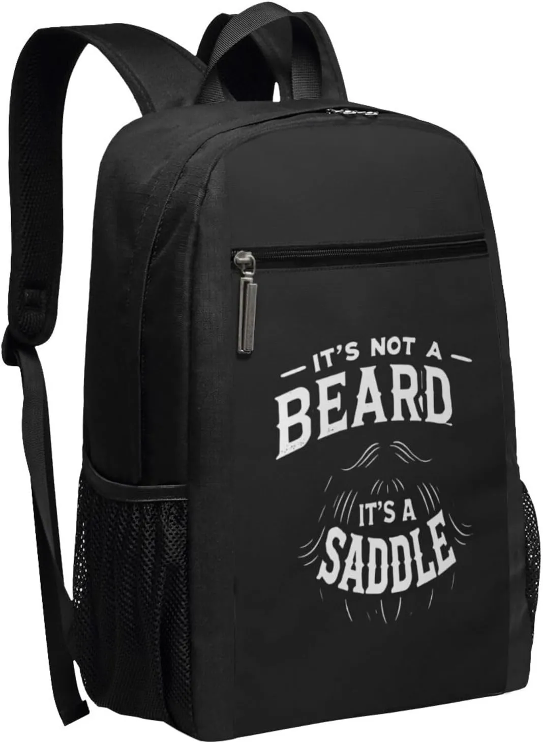 It'S Not A Beard It'S A Saddle Backpack 17 Inch For Travel Laptops Backpack