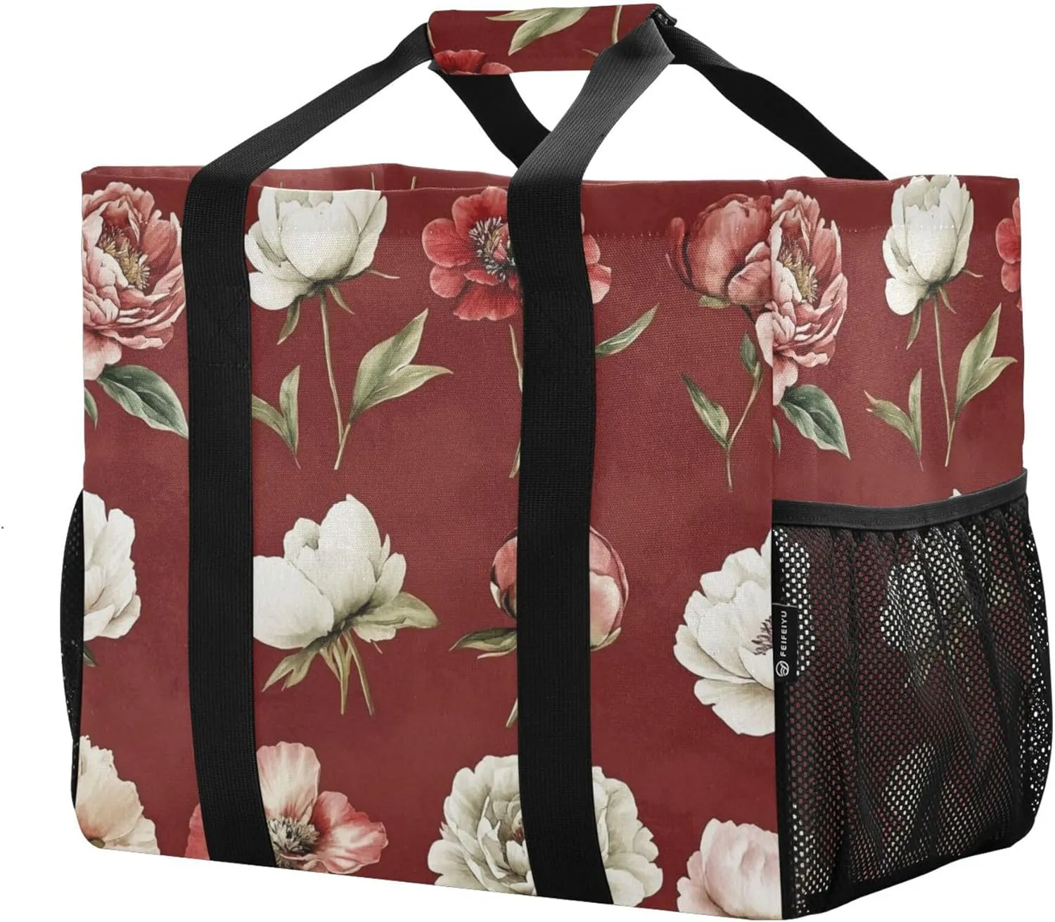 KLL Beach Bag Tote Canvas Foldable Waterproof Grocery Bags Reusable