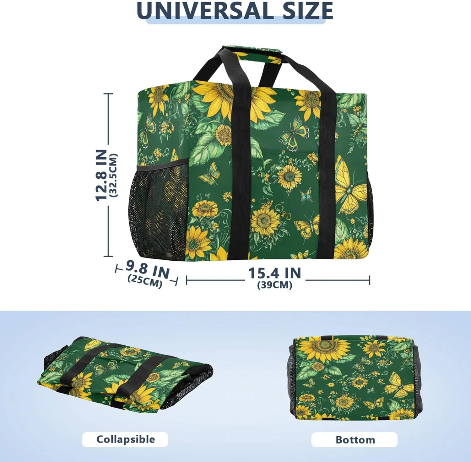 KLL Beach Bags Canvas Collapsable Waterproof Laundry Bag Tote