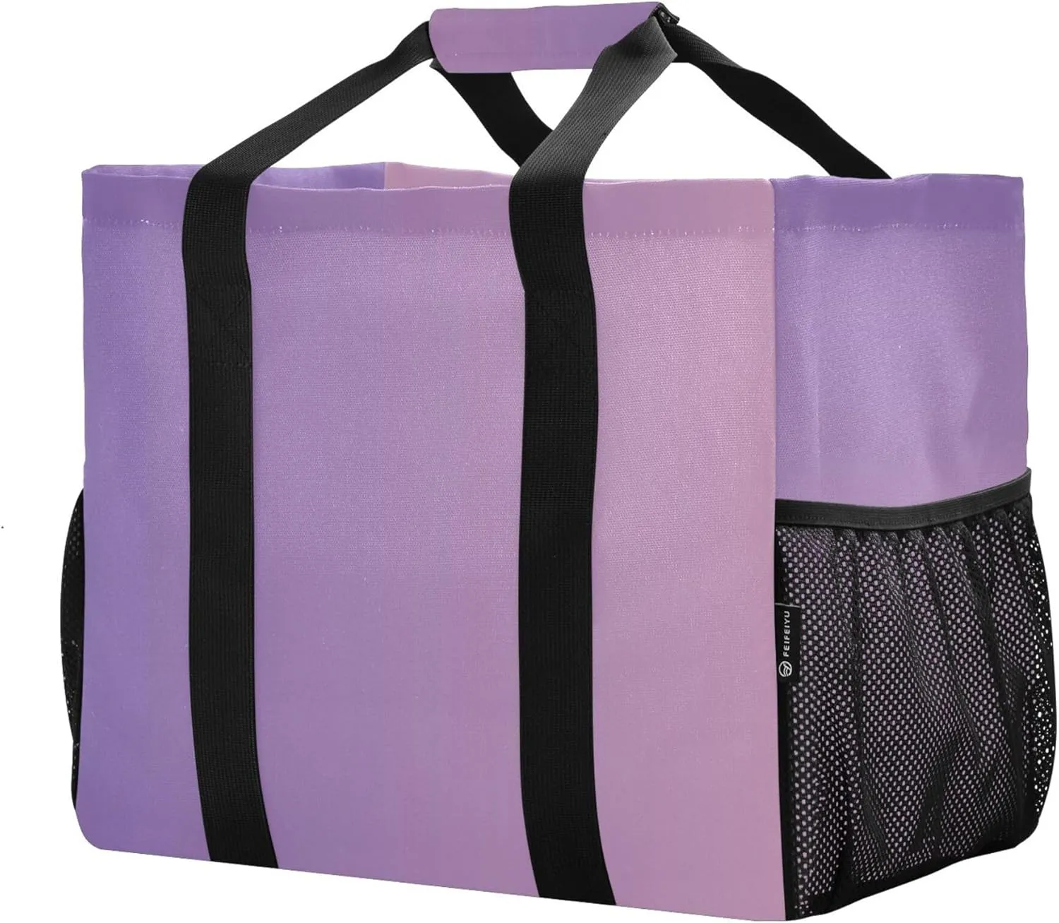KLL Large Utility Tote Bag with Handles Foldable Sandproof Reusable Grocery Shopping Bags