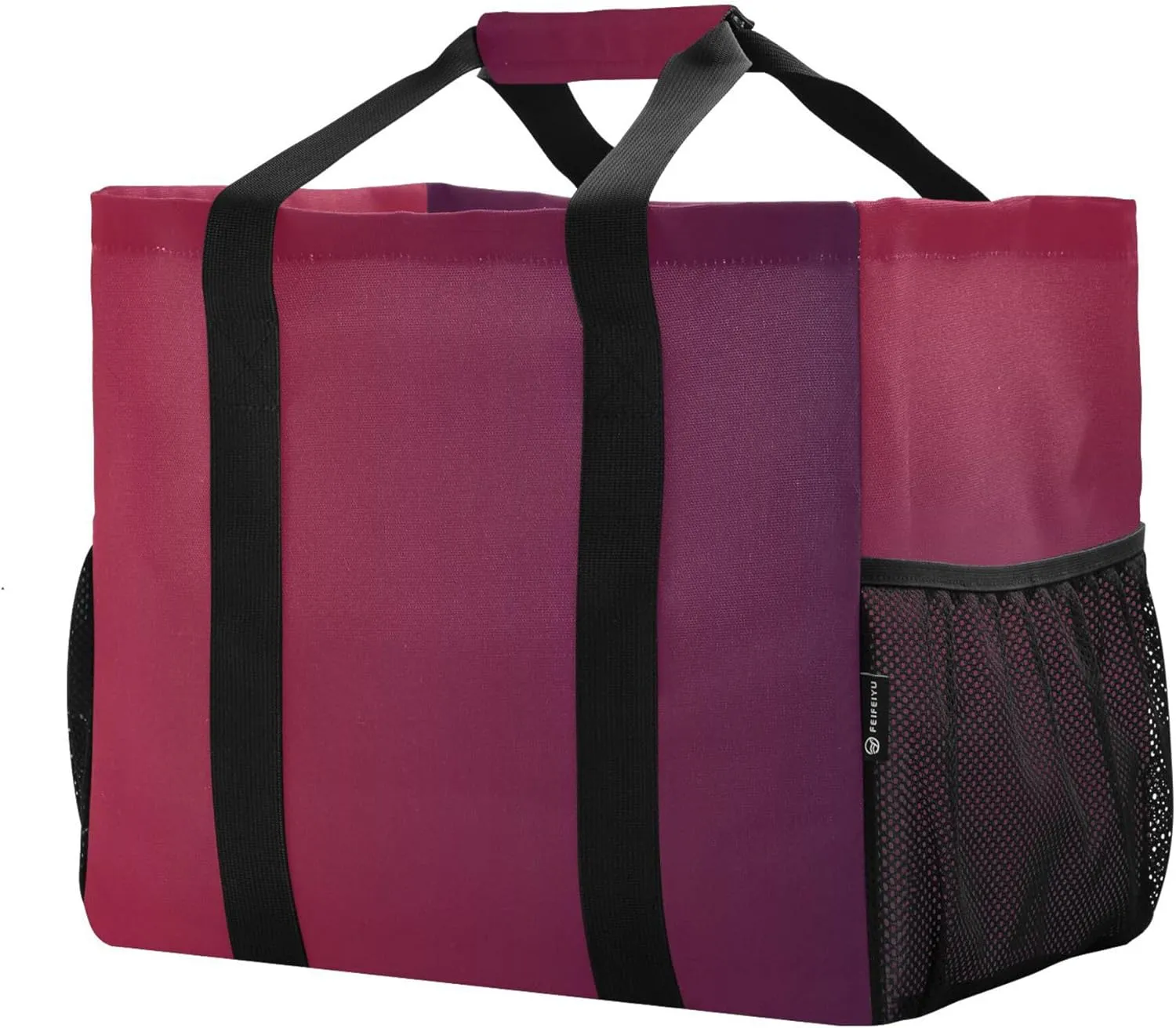 KLL Large Utility Tote Bag with Handles Foldable Sandproof Reusable Grocery Shopping Bags
