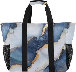 KLL Tote Bag For Beach with Handles Collapsable Waterproof Car Tote