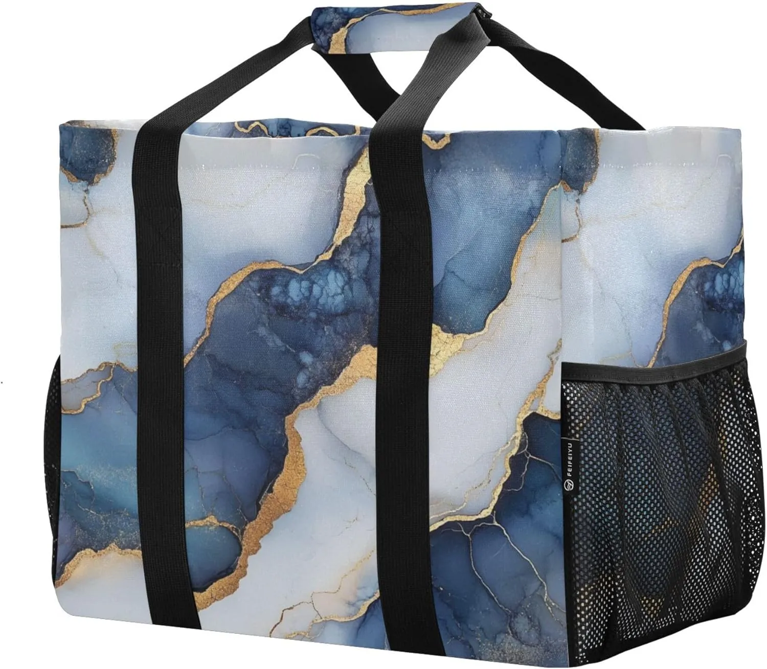 KLL Tote Bag For Beach with Handles Collapsable Waterproof Car Tote