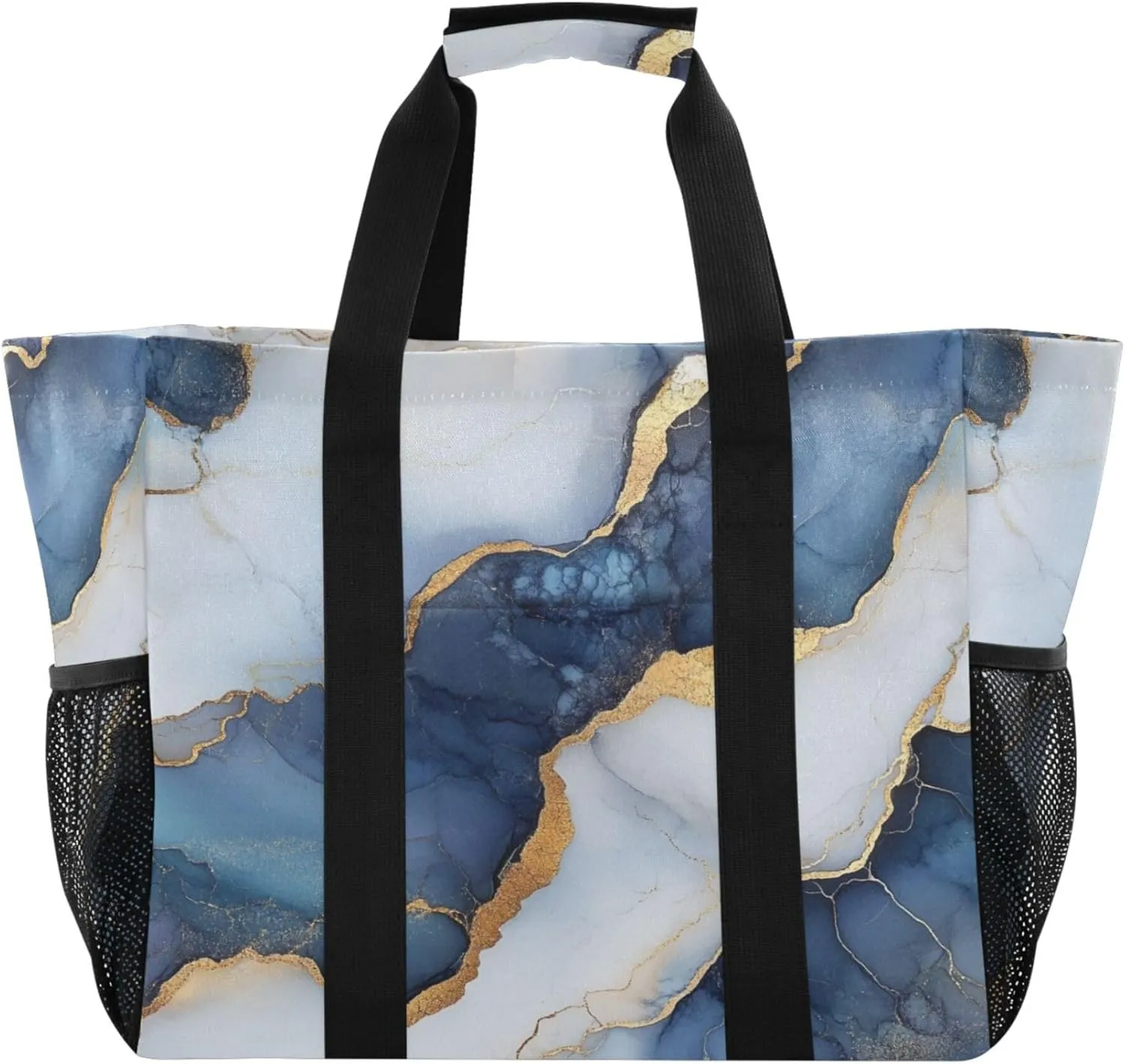 KLL Tote Bag For Beach with Handles Collapsable Waterproof Car Tote