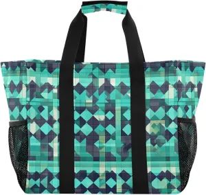 KLL Tote Bag For Beach with Handles Foldable Waterproof Carrier Bags