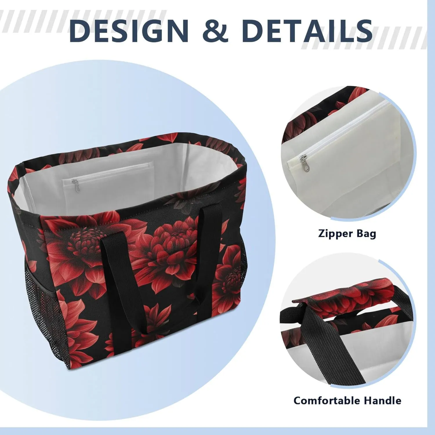 KLL Utility Bag Canvas Foldable Waterproof Laundry Tote