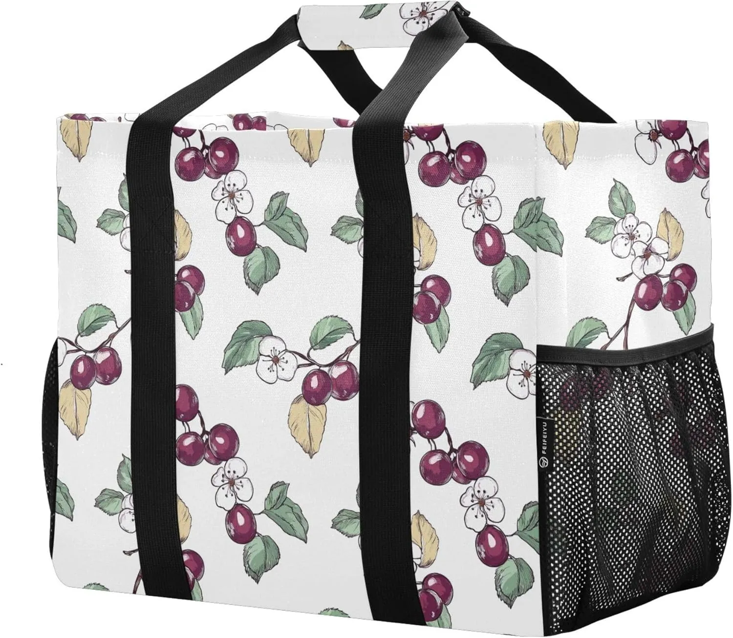 KLL Utility Bag For Trunk with Handles Foldable With Compartments Tote Bag For Car