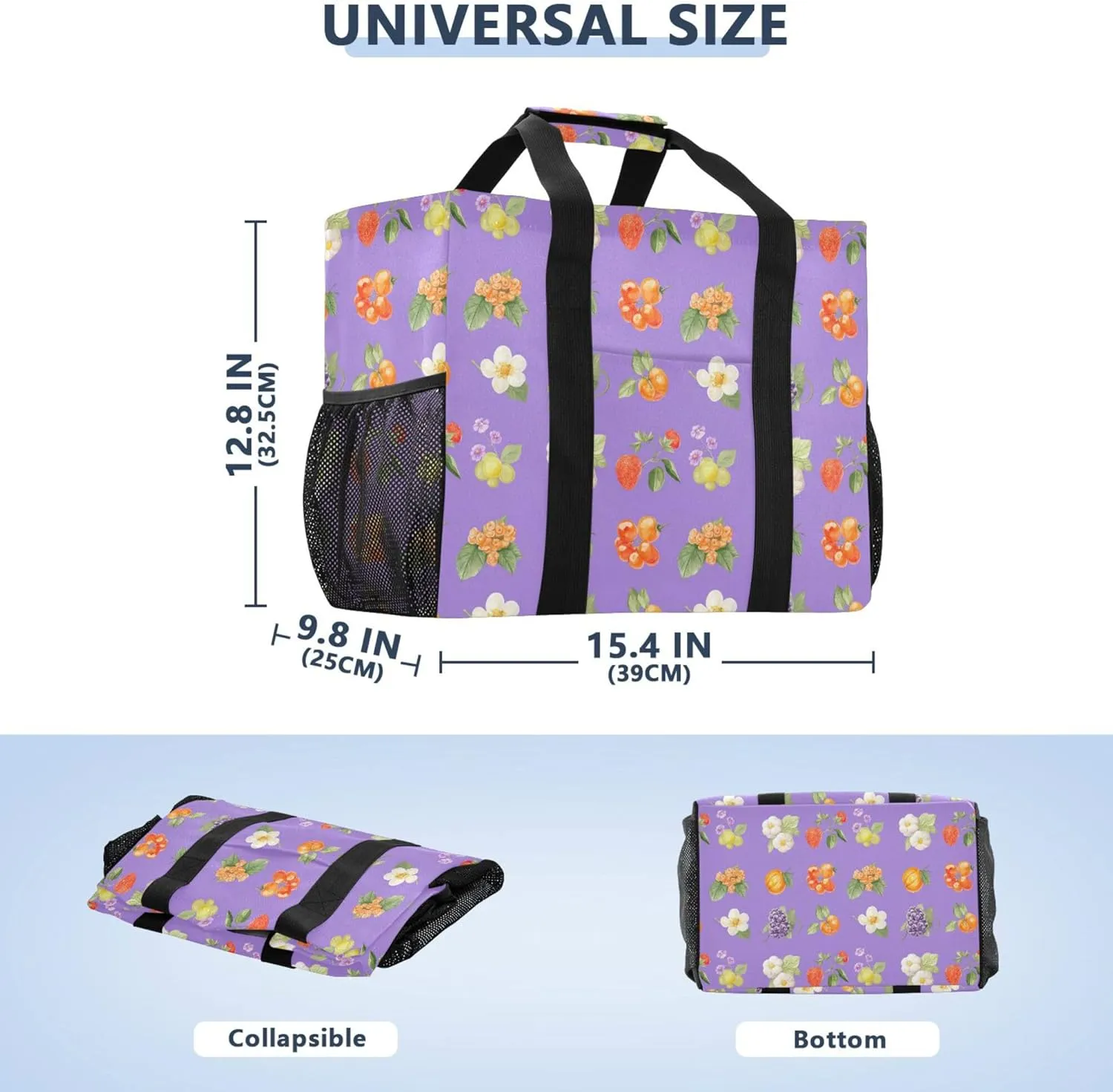KLL Utility Storage Bags Canvas Collapsable Waterproof Laundry Carrying Bag