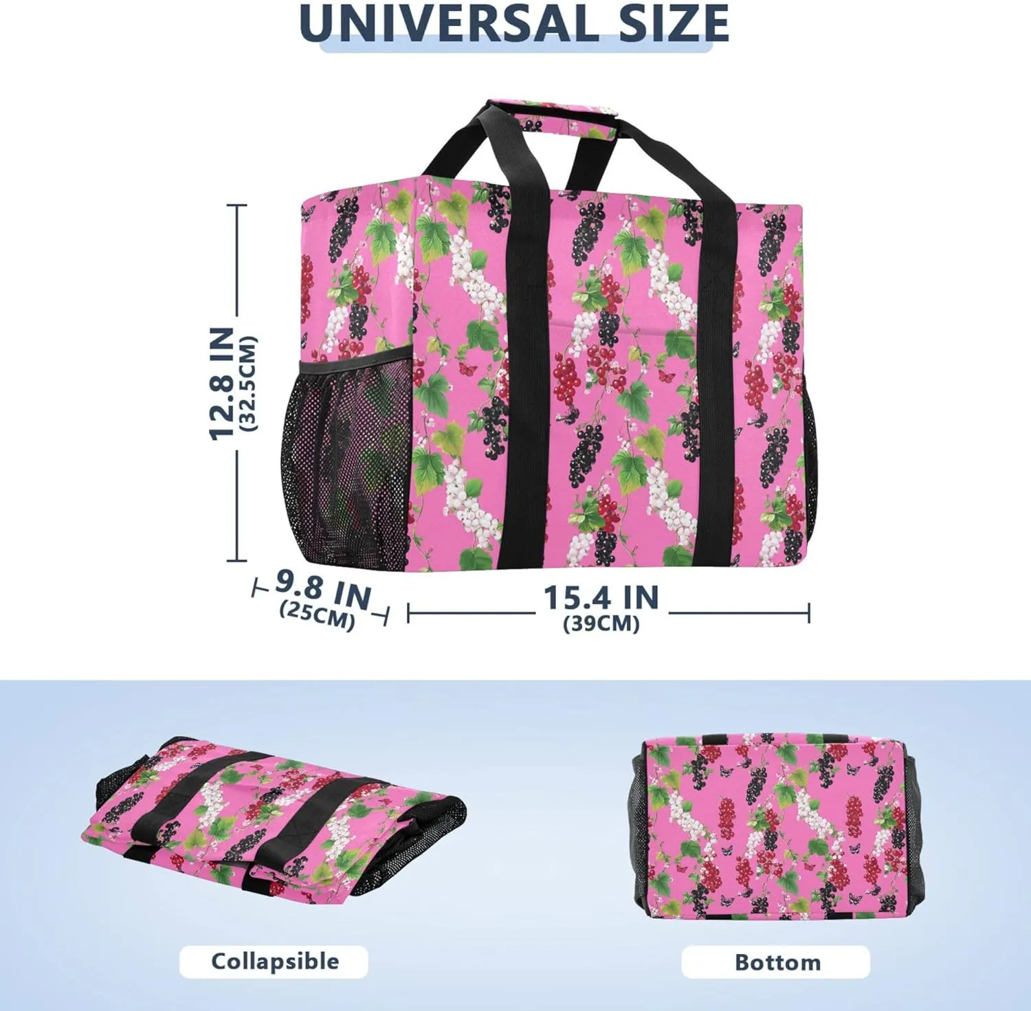 KLL Utility Storage Bags Canvas Collapsable Waterproof Laundry Carrying Bag